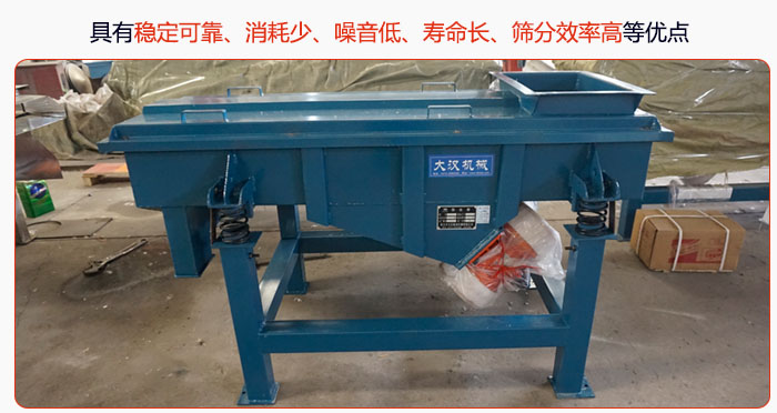 具有穩(wěn)定可靠、消耗少、噪音低、壽命長、振型穩(wěn)、篩分效率高等優(yōu)點